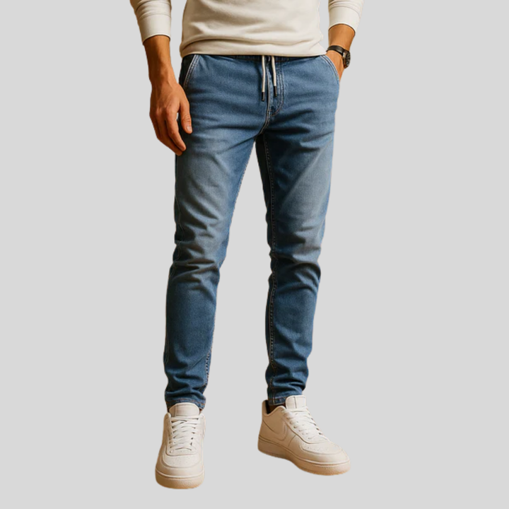 Jeans elasticizados para hombre, ajuste elegante