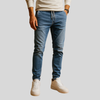 Jeans elasticizados para hombre, ajuste elegante