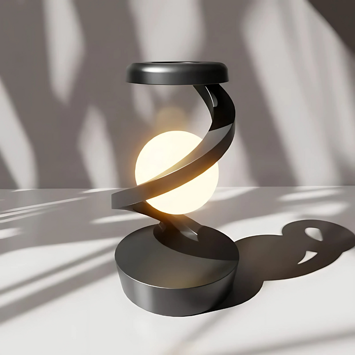 Lampada da scrivania moderna a spirale con luce calda