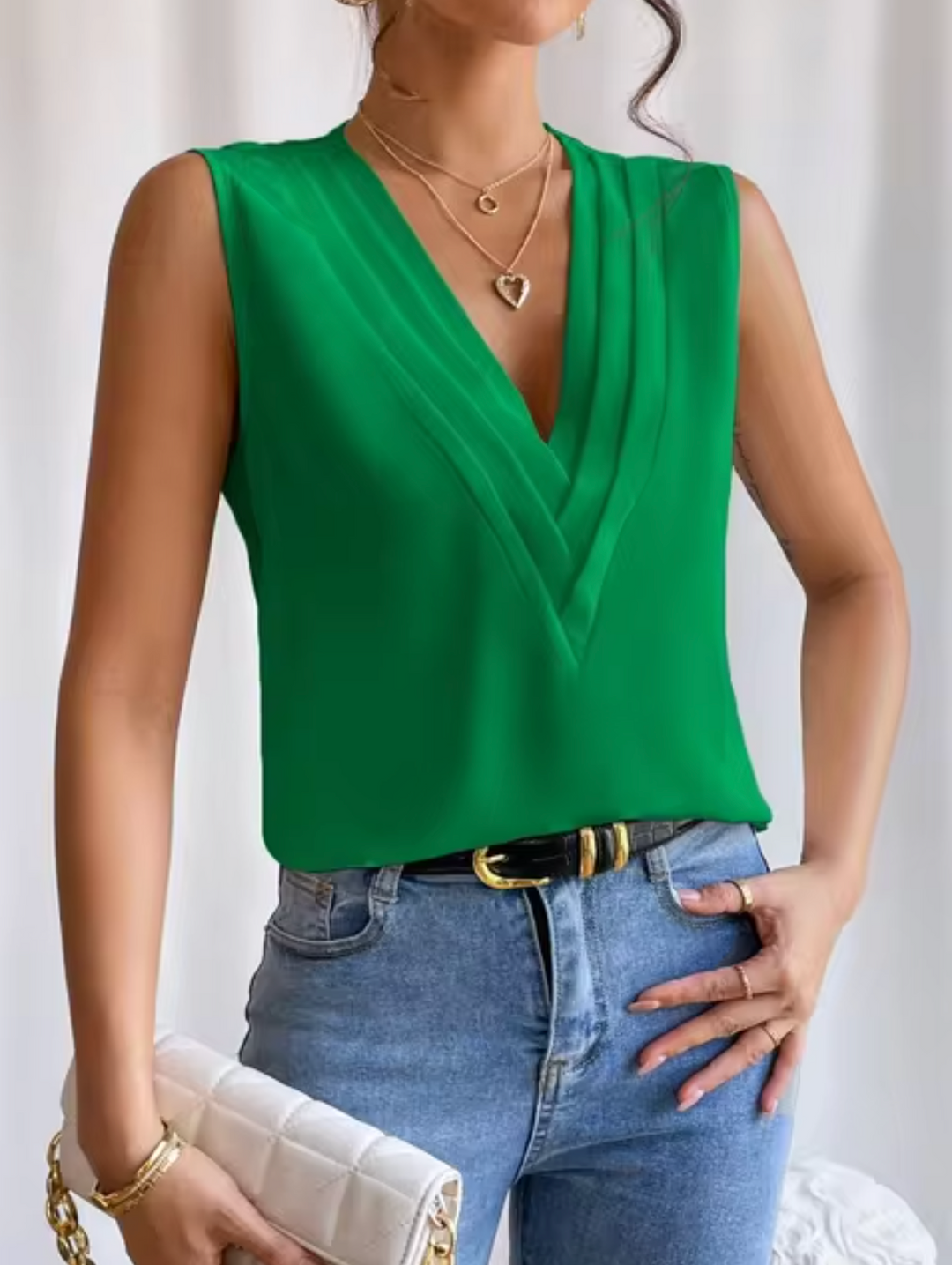 Top senza maniche per donna