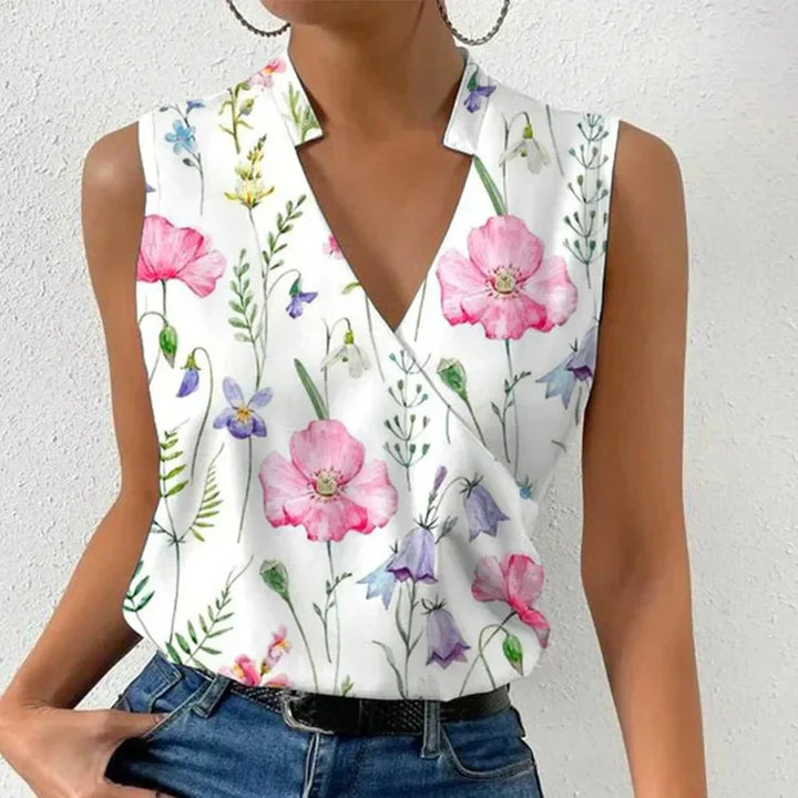 Top chic da donna senza maniche