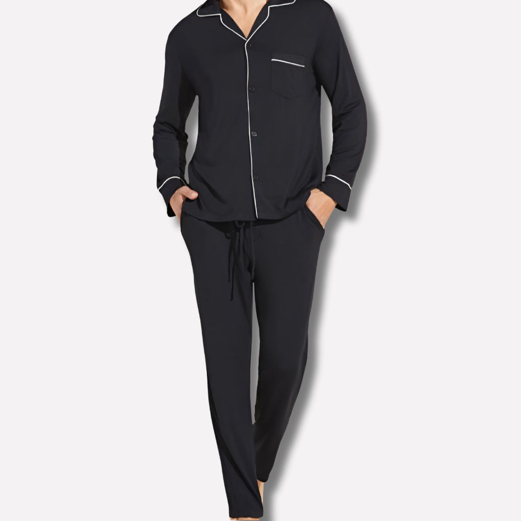 Cómodo pijama de hombre en algodón