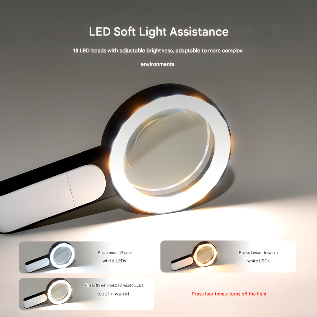 Lente d'ingrandimento ottica portatile 20×