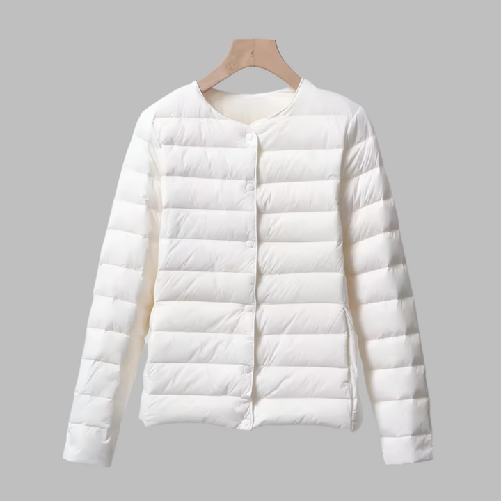 Piumino portatile senza colletto per primavera e inverno