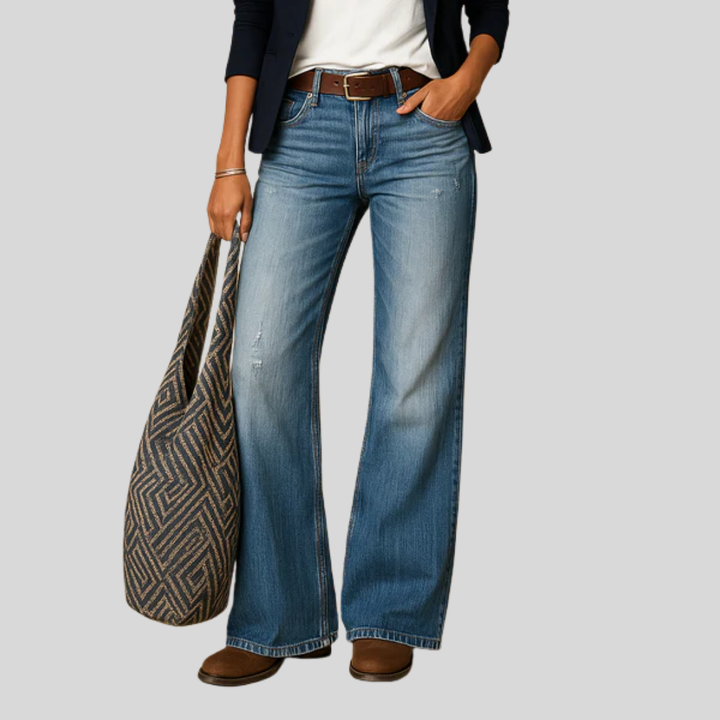 Pantalones rectos de corte elegante para mujer