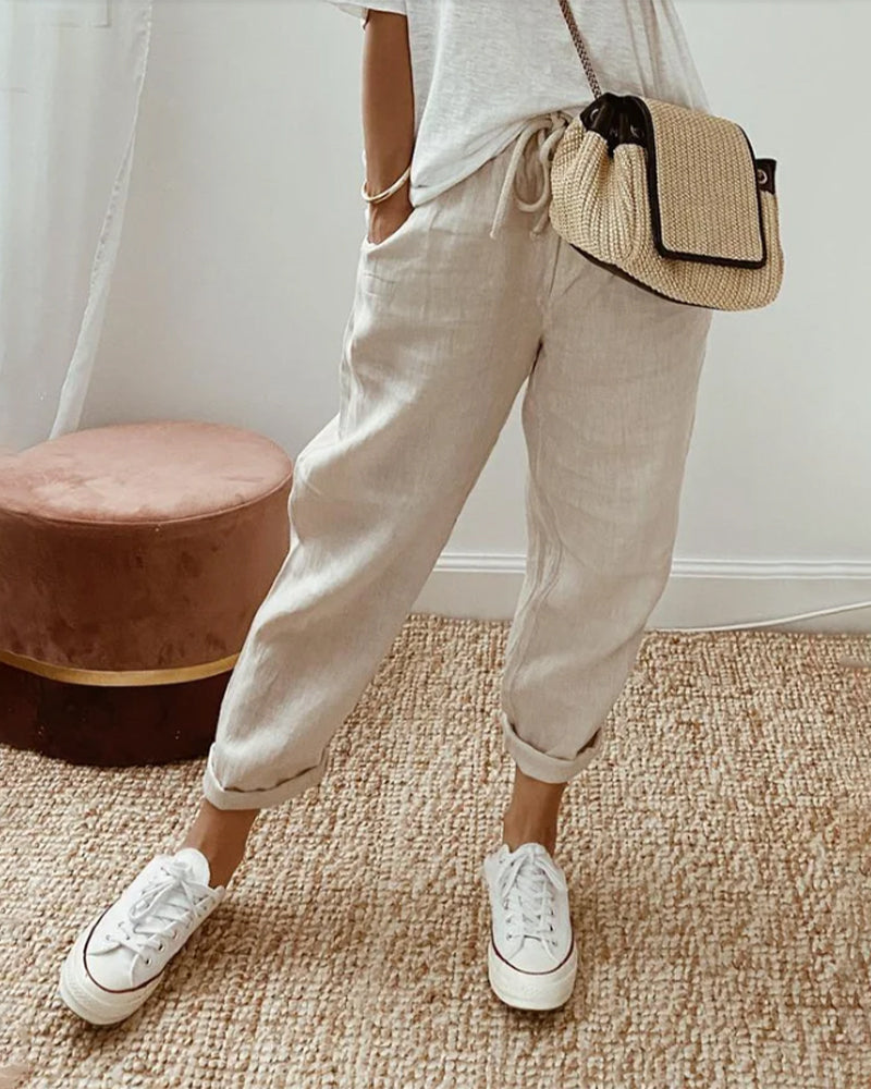 ComfortFit - Pantaloni da Jogging con Vita Elasticizzata e Cordoncino