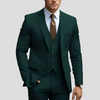 Abito da uomo elegante, 3 pezzi, beige, vestibilità slim