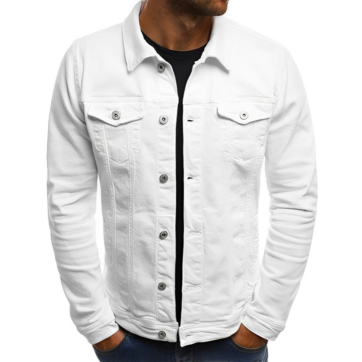 Giacca estiva in denim da uomo