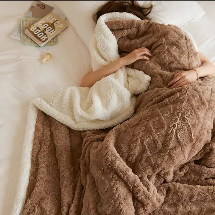 Coperta invernale in lana d'agnello