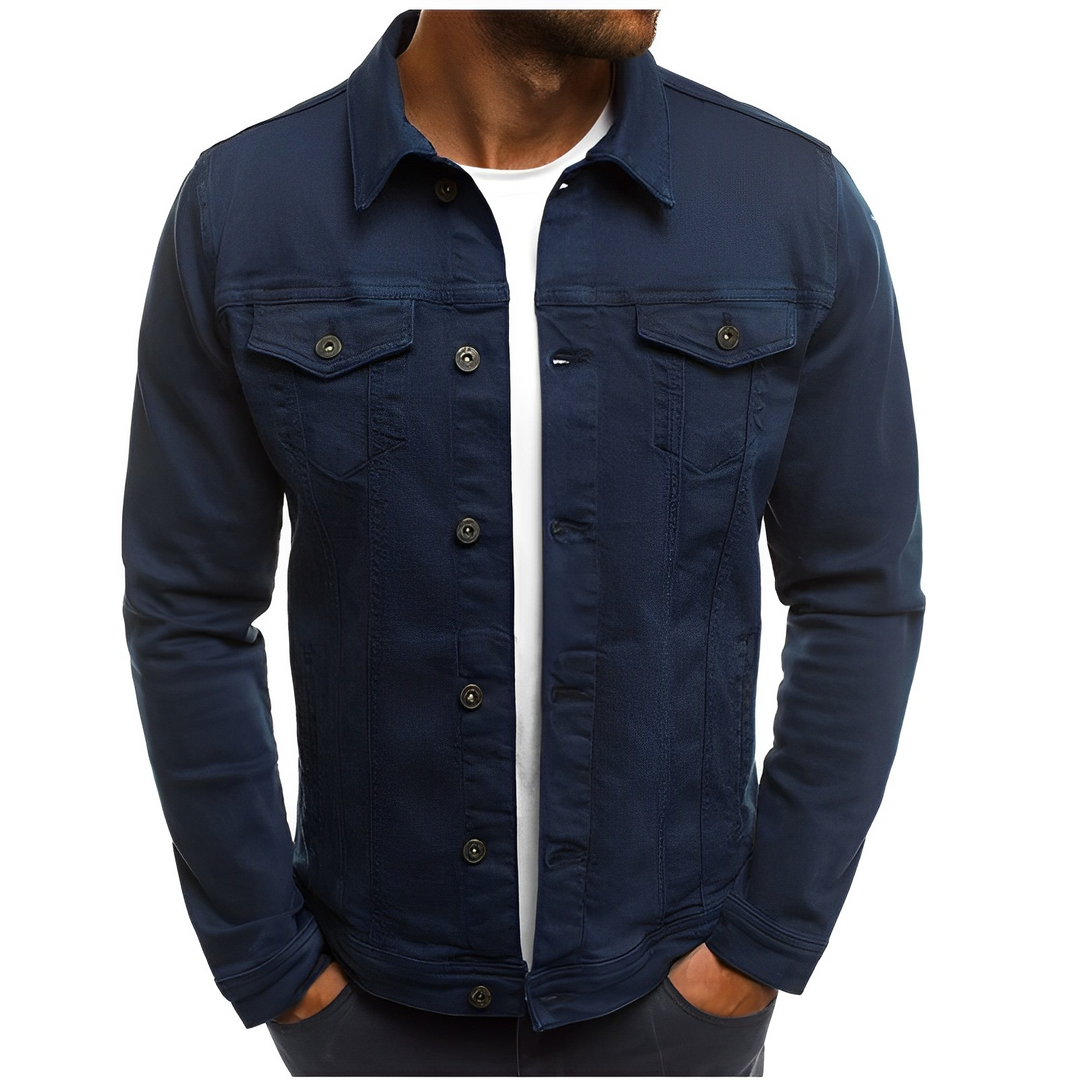 Giacca estiva in denim da uomo