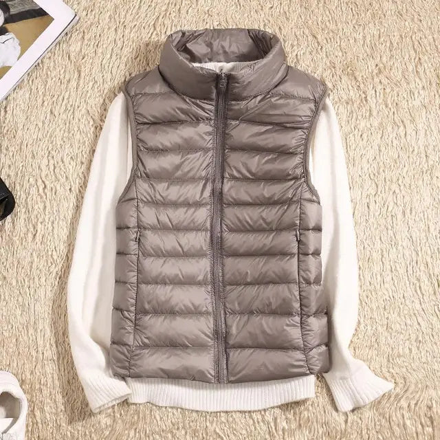 Gilet da donna ultra leggero in piuma