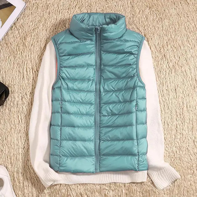 Gilet da donna ultra leggero in piuma