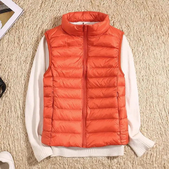 Gilet da donna ultra leggero in piuma