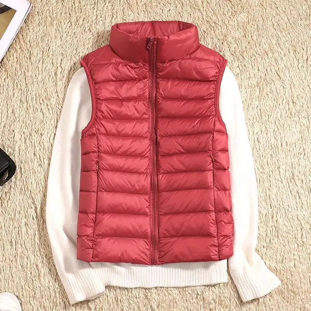 Gilet da donna ultra leggero in piuma