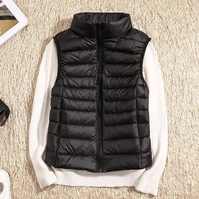 Gilet da donna ultra leggero in piuma