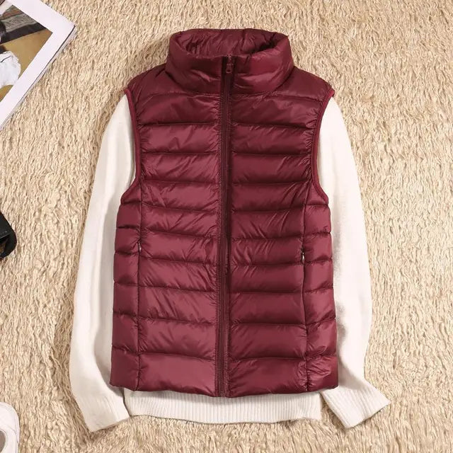 Gilet da donna ultra leggero in piuma
