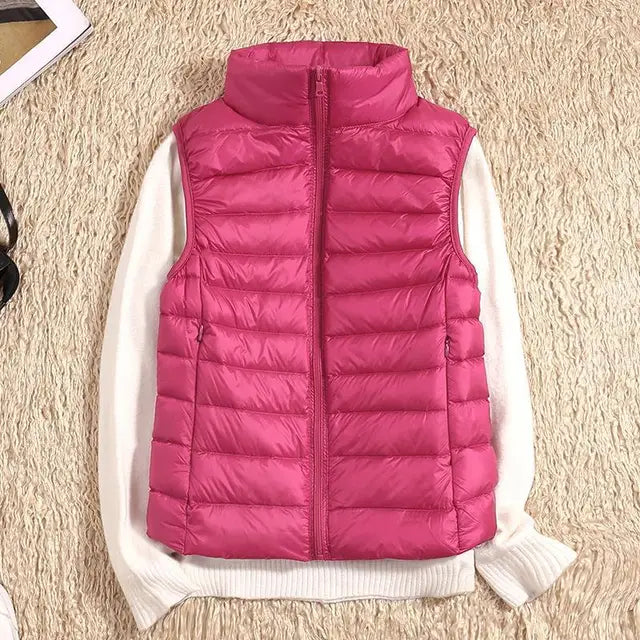 Gilet da donna ultra leggero in piuma
