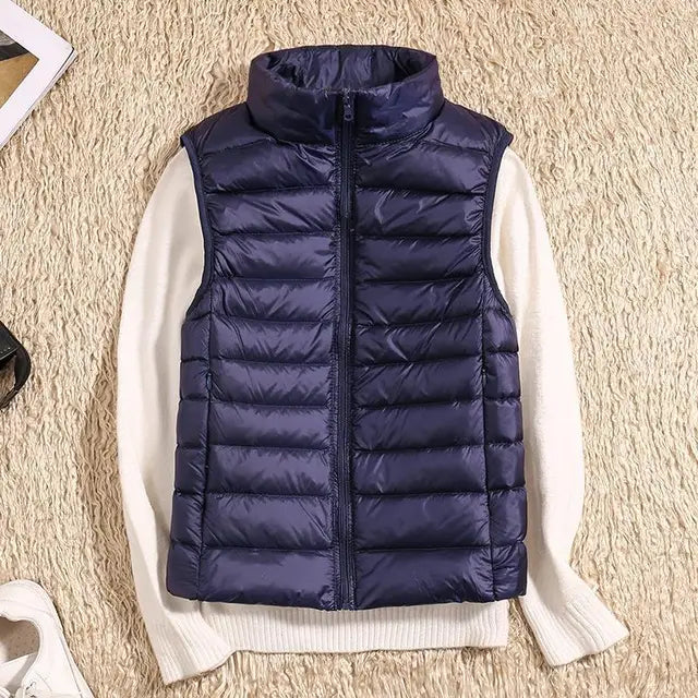 Gilet da donna ultra leggero in piuma