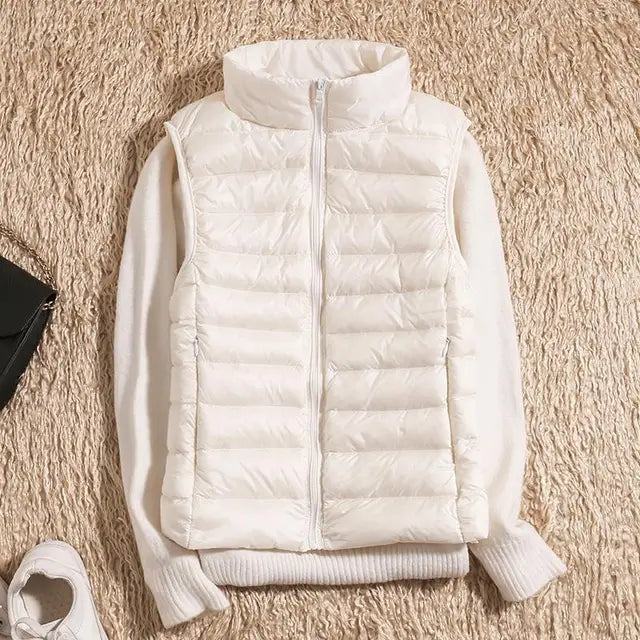 Gilet da donna ultra leggero in piuma