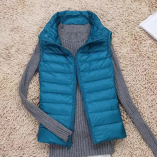 Gilet da donna ultra leggero in piuma