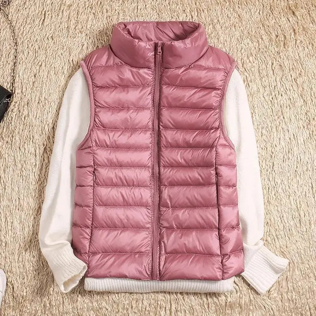 Gilet da donna ultra leggero in piuma