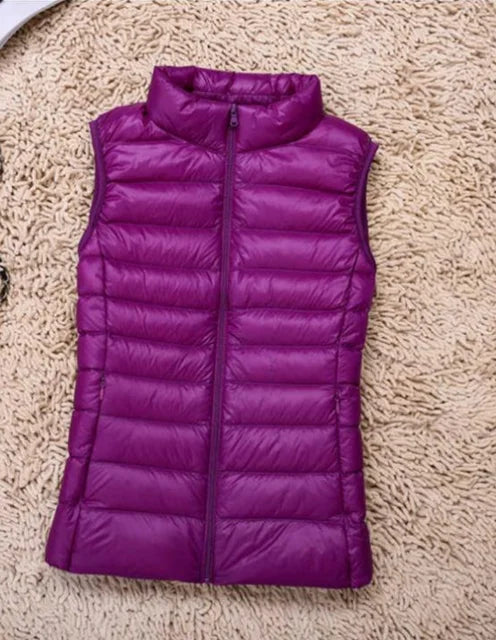 Gilet da donna ultra leggero in piuma
