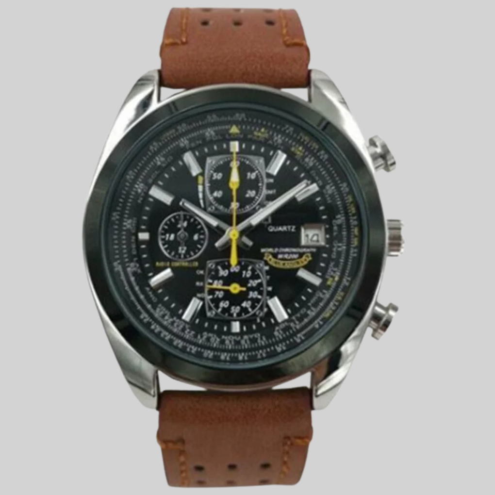 Orologio al quarzo da uomo: stile elegante con design impermeabile