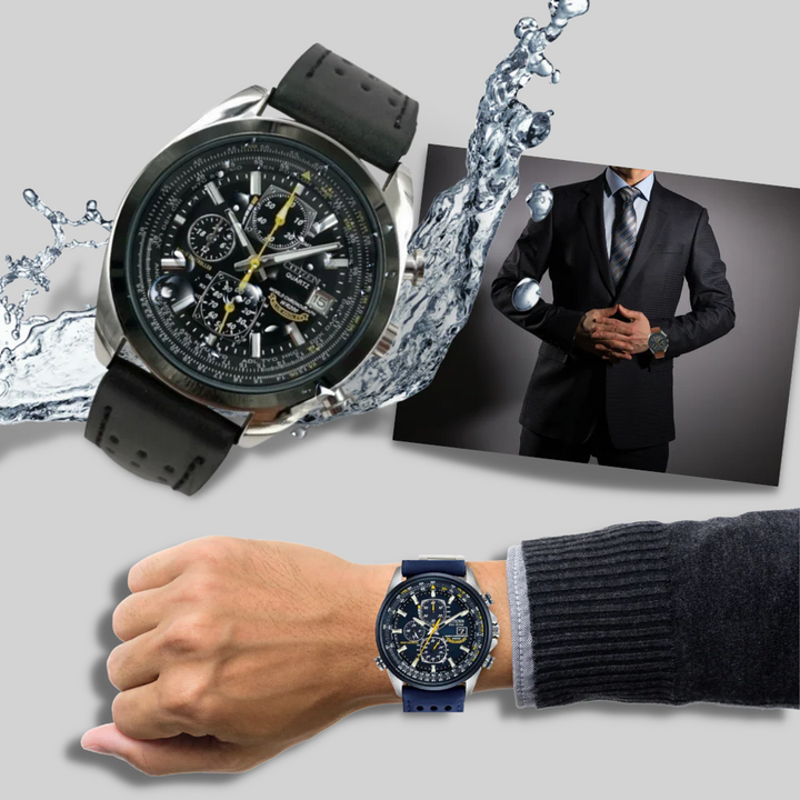 Orologio al quarzo da uomo: stile elegante con design impermeabile