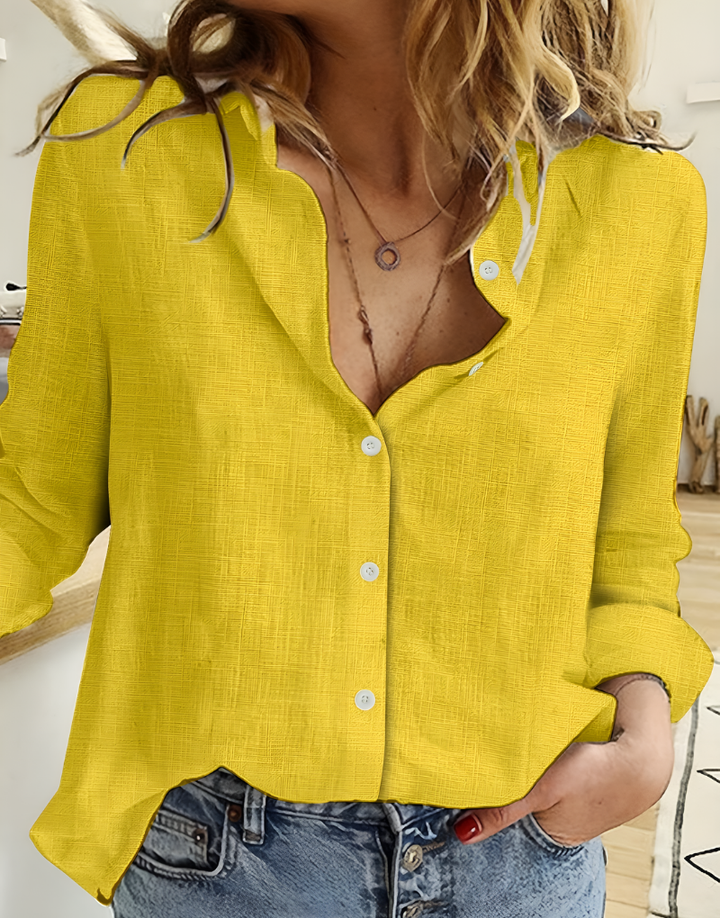 Camicia leggera con bottoni da donna