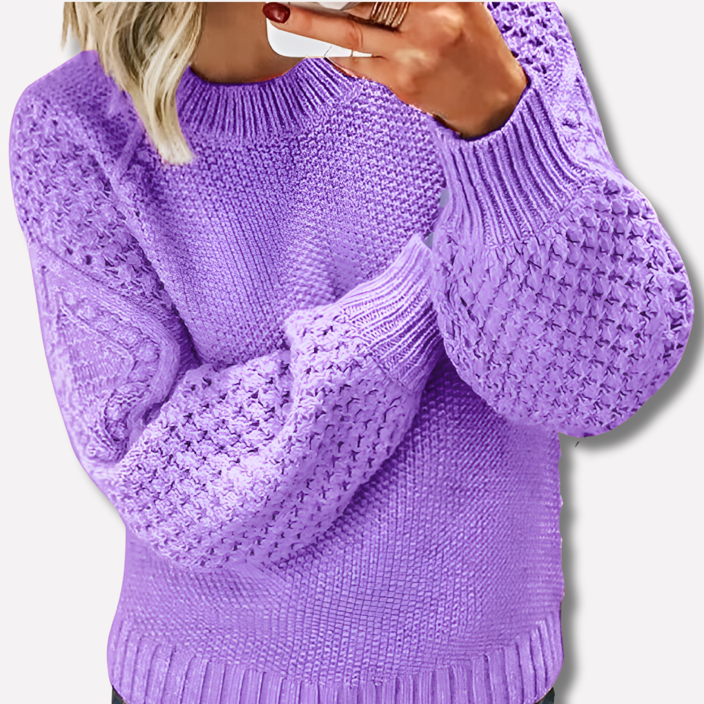 Elegant sweater warm for woman