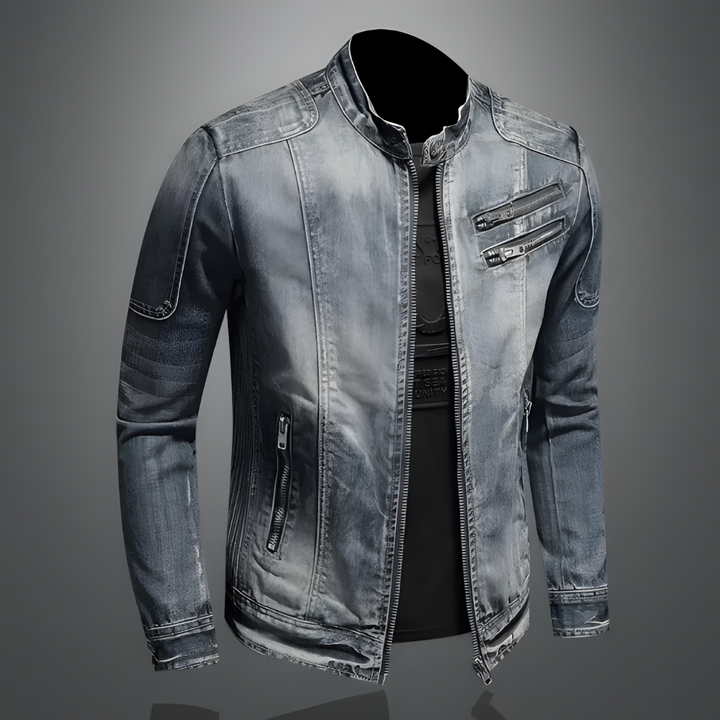 Giacca di jeans retrò da uomo