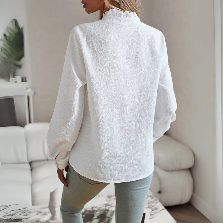 Elegante camicetta a maniche lunghe