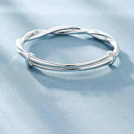 Bracciale d'argento ritorto