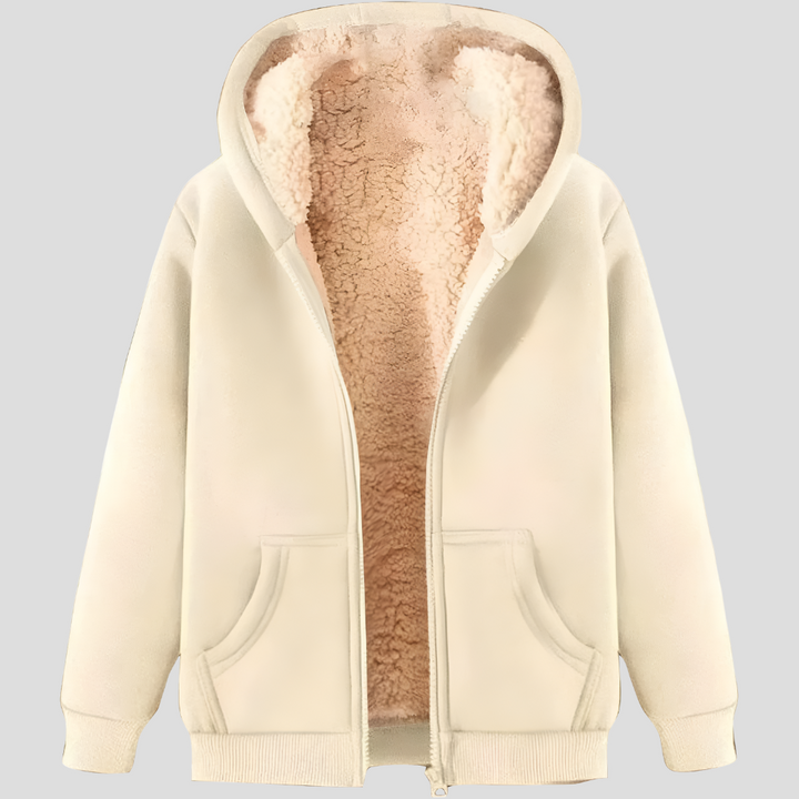 Giacca invernale con cappuccio e fodera in pile da uomo Warmth