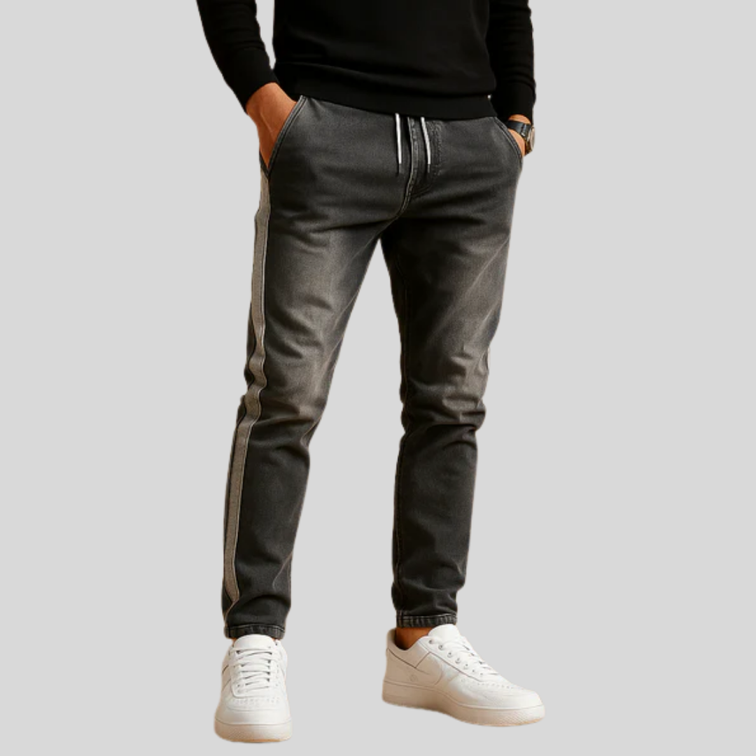 Jeans elasticizados para hombre, ajuste elegante