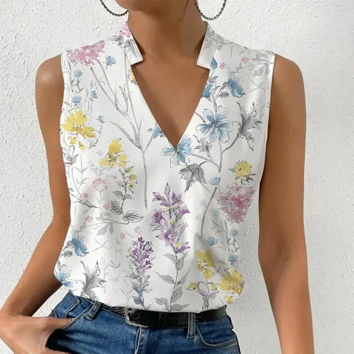 Top chic da donna senza maniche