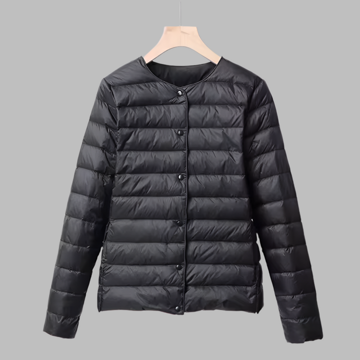 Piumino portatile senza colletto per primavera e inverno