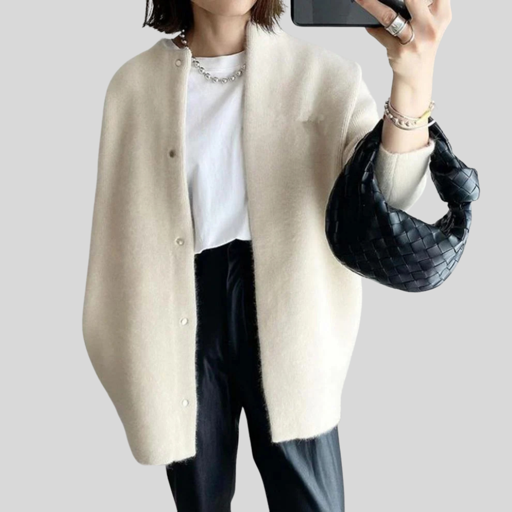 Cardigan elegante – Strato di maglia raffinato