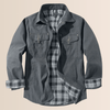 Giacca a quadri in flanella vintage da uomo