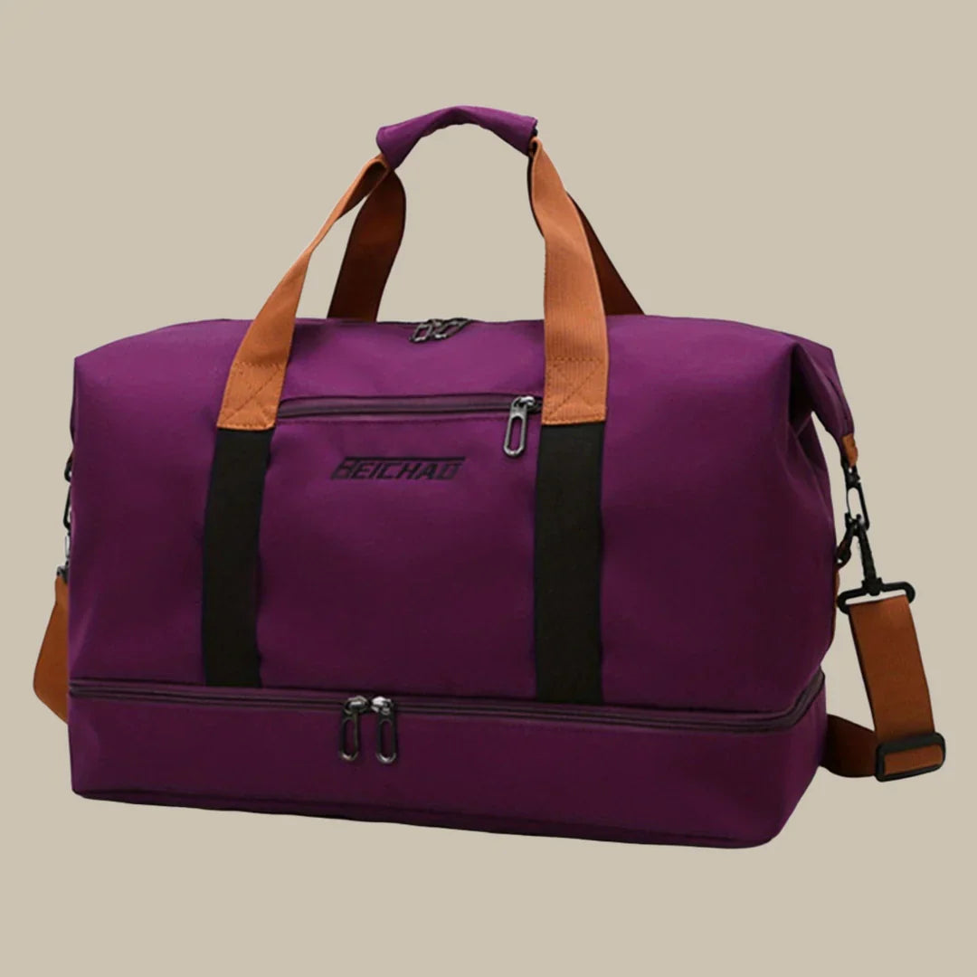 ArancioneBorsa da viaggio da uomo spaziosa ed elegante