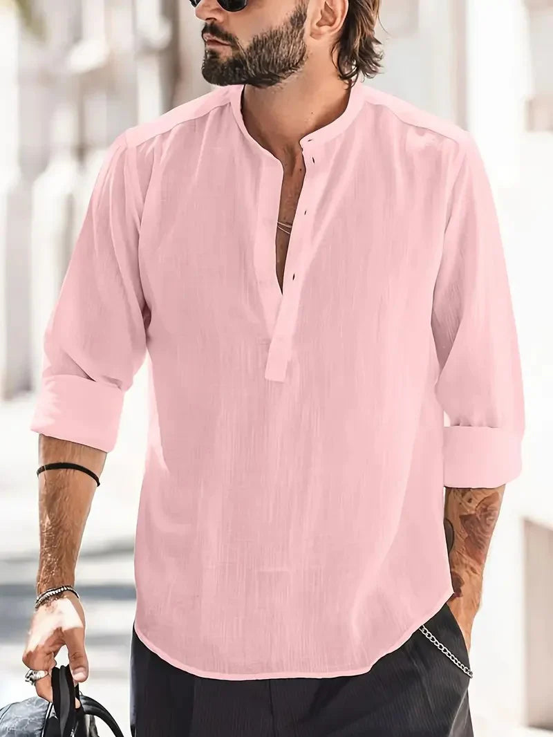 Camicia di lino da uomo