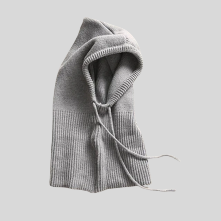 Cuello térmico invernal con capucha de punto