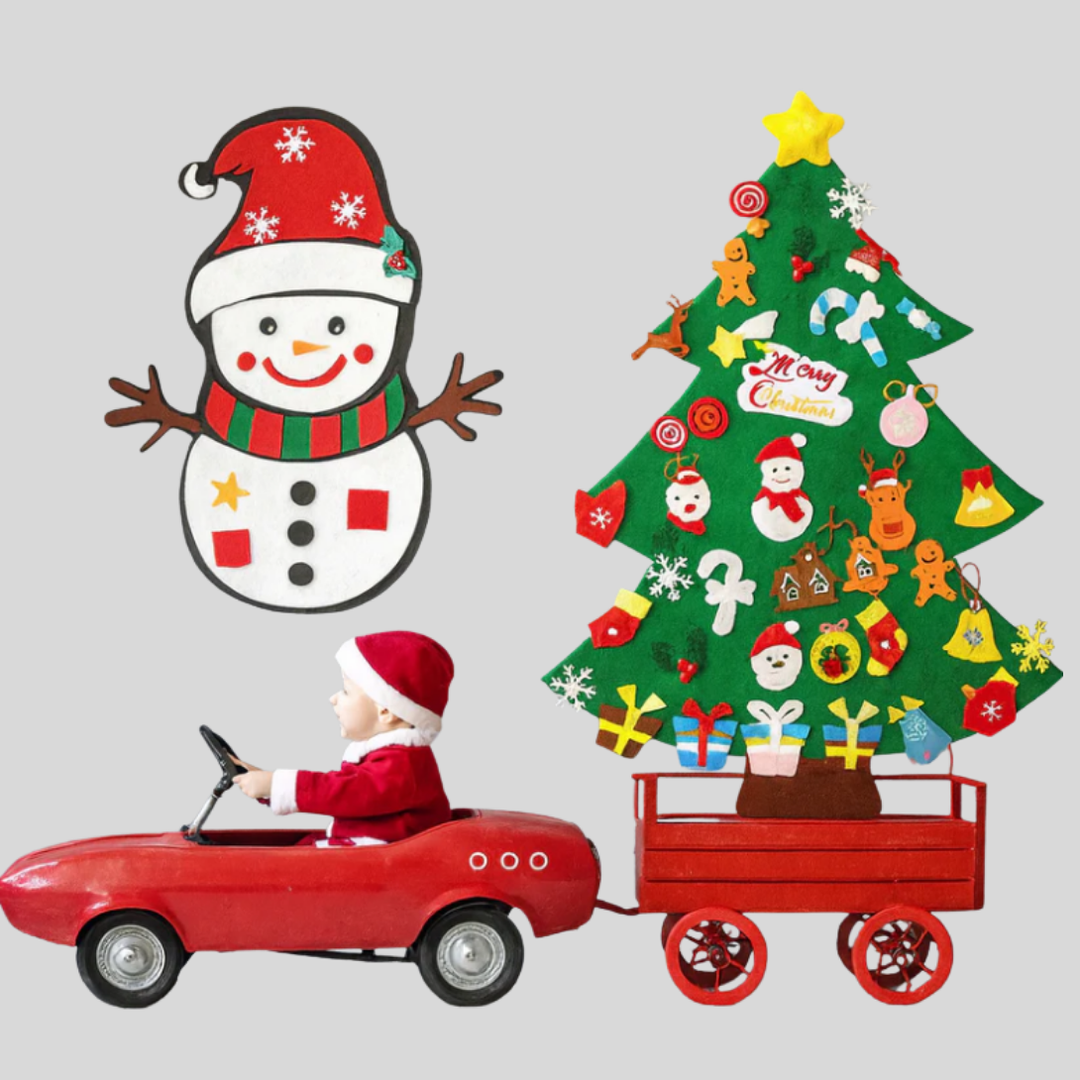 Albero di Natale Montessori in feltro