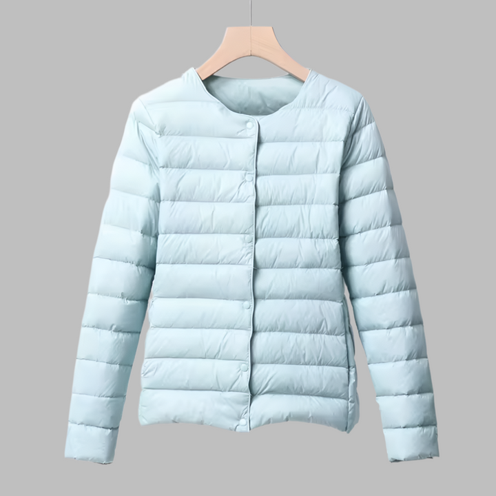 Piumino portatile senza colletto per primavera e inverno