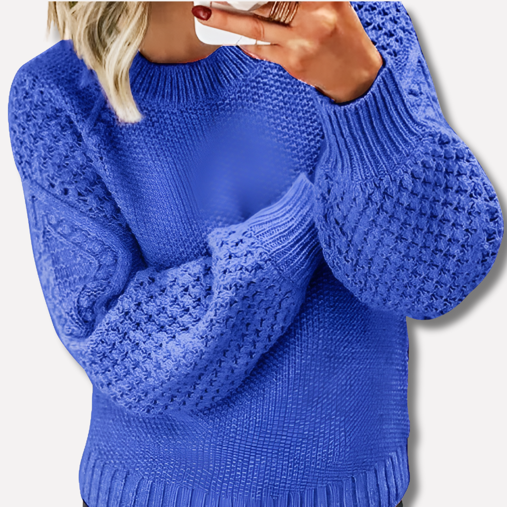 Elegant sweater warm for woman