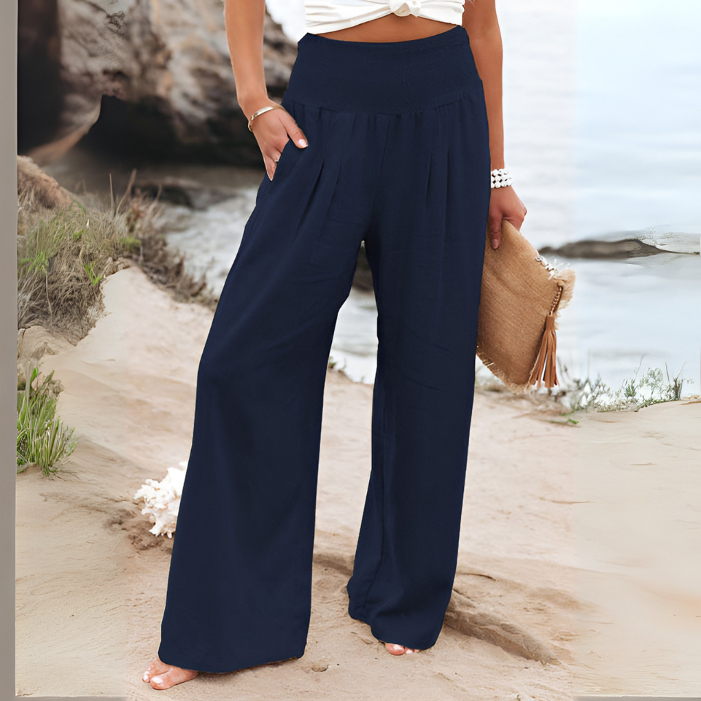 Comodi pantaloni in lino per donna