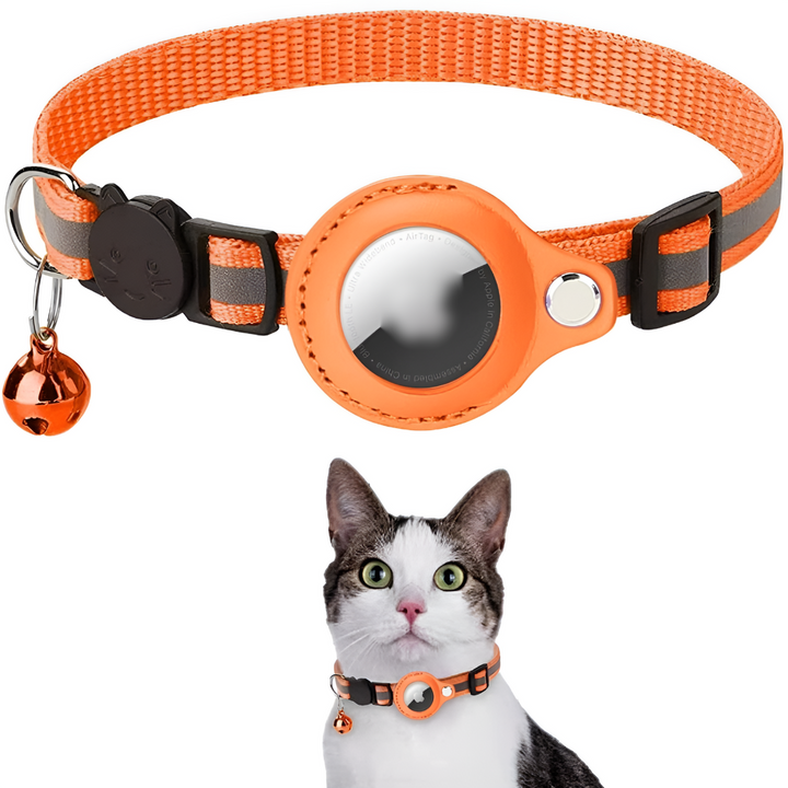 Collare GPS per gatti con design riflettente