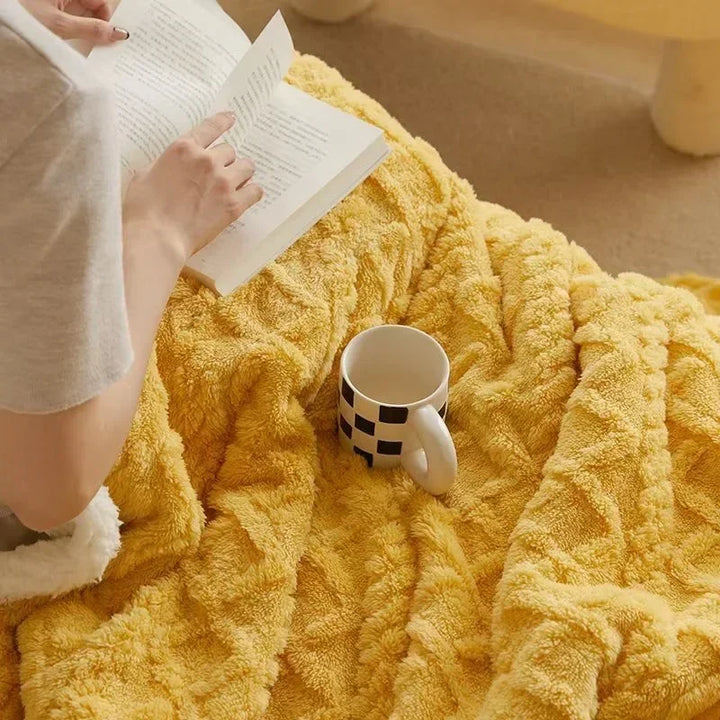 Coperta invernale in lana d'agnello