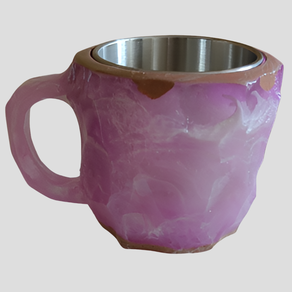 Tazze da caffè in cristallo minerale