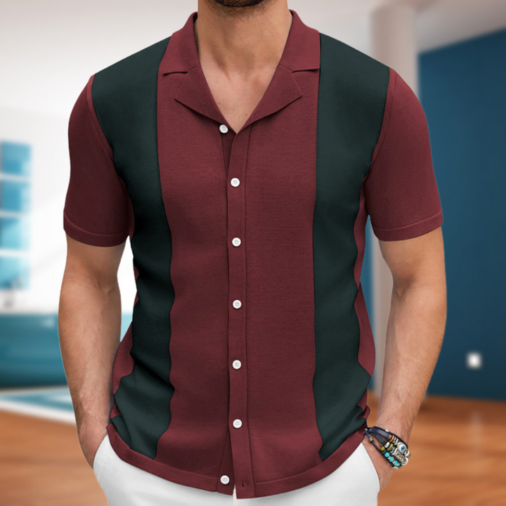 Elegante camicia casual in cotone da uomo